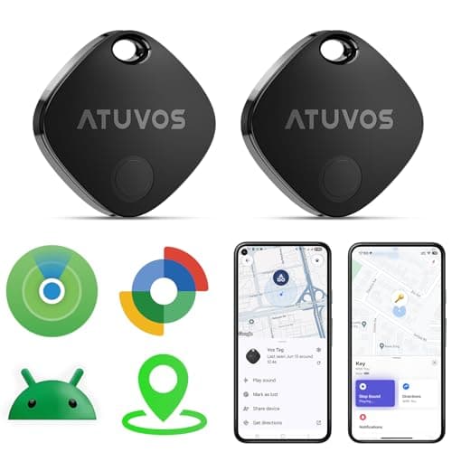 ATUVOS Dual System Air Tracker Tag PRO 2 Pack, Smart Key Finder