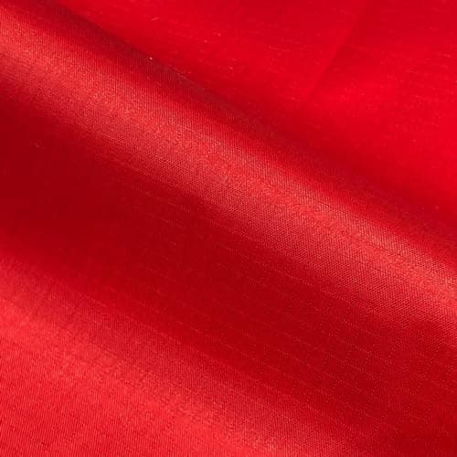 Ripstop Fabric - 60 Inch Wide - Lightweight Waterproof & Tear Resistant Nylon for Outdoor, Tent, Kite, Camping, Clothing, Bagmaking (Red, 1 Metre)