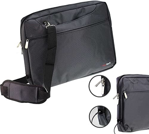 Navitech Black Sleek Water Resistant Travel Bag - Compatible with VTech Toddler Tech Laptop — view 3