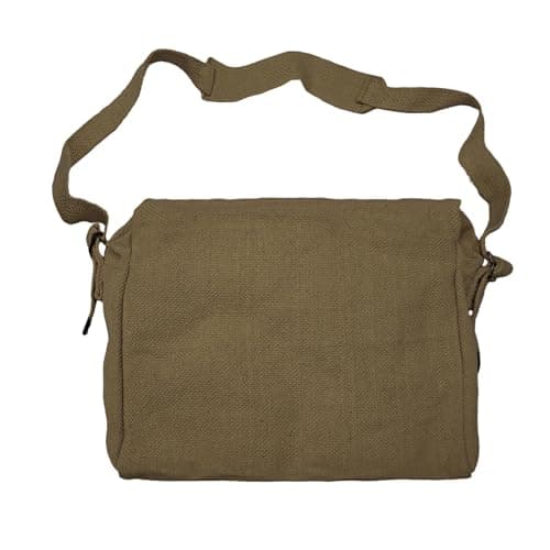 OUTBOUND Small Canvas Webbing Messenger Bag (Olive) — view 6