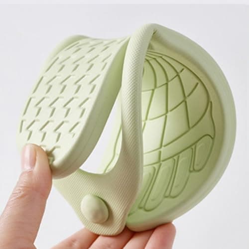 indoor slippers women,Foldable Flip Flops Womens Travel Shower Home Bathroom Shoes Lightweight Folding Slides Sandals Portable Hotel Spa Indoor Pool Slipper Waterproof Quick Drying Beach Slippers — view 5