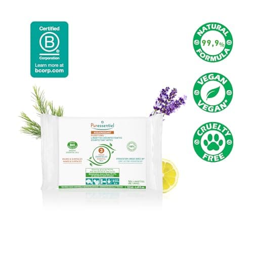 Puressentiel Natural Antibacterial Wipes 32 wipes with 3 Essential Oils — view 2