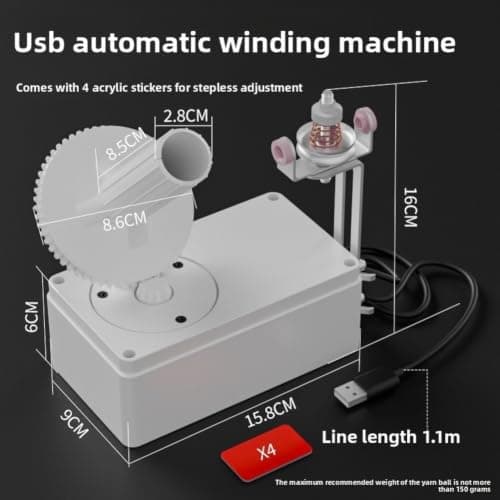 Portable Electric Wool Winder USB Powered Light — view 5