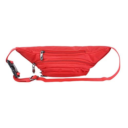 Bumbags and Fanny Packs for Running Hiking Waist Bag Outdoor Sport Hiking Waistpack for Men Women (Red-Ex-Belt) — view 5