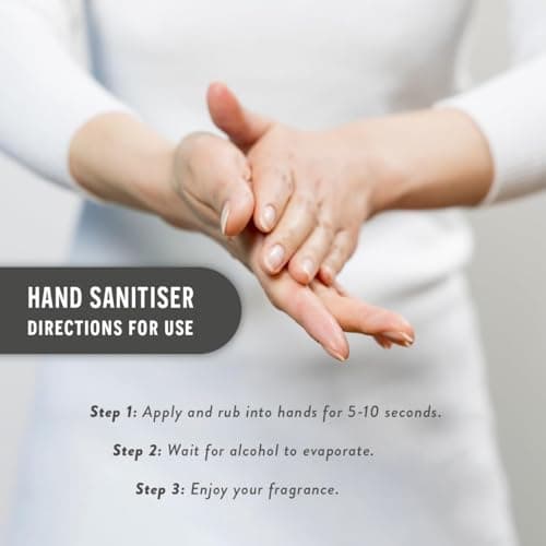 Palm Safe 5 Christmas Pack 60ml Anti Bacterial Premium Hand Sanitiser Travel Size Refillable Clip Bottle Non Sticky Extra Moisturising Kills 99.9% of Bacteria Stocking Filler Scents May Vary — view 3