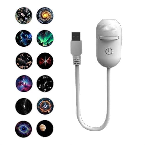 2-in-1 USB Galaxy Projector Night Light, One-Touch Control with Dimmable & Speed Adjustable Modes, Portable Starry Sky Projector for Car, Bedroom, Travel & Kids’ Room — view 6