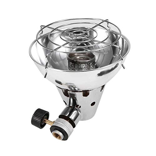 Portable Camping Gas Heater, Mini Tent Heater, Stainless Steel Camping Tent Warm Cover Backpacking Camping Warmer with Adjustable Stand and Storage Bag for Outdoor Winter Warmth Tent Picnic Hiking BBQ