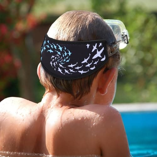 CATIEBYE Double Layer Swimming Mask with Anti Fog Neoprene Strap — view 5