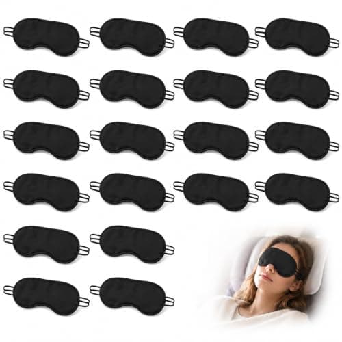 Sleep Eye Mask 20 Pack, Sleeping Blindfold for Sleep Plane Hotel Camping