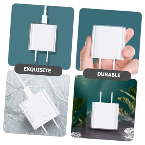 DECOMELODY 2pcs Tpu Power Adapter Protective Cover for Breathable Scratch-resistant Charging Case with Impact Protection Lightweight Transparent Shell — view 3