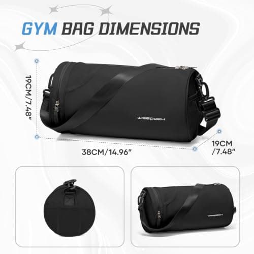 WEPLAN Small Gym Bag Womens Men Mini Barrel Bag Sports Bags Dance — view 2