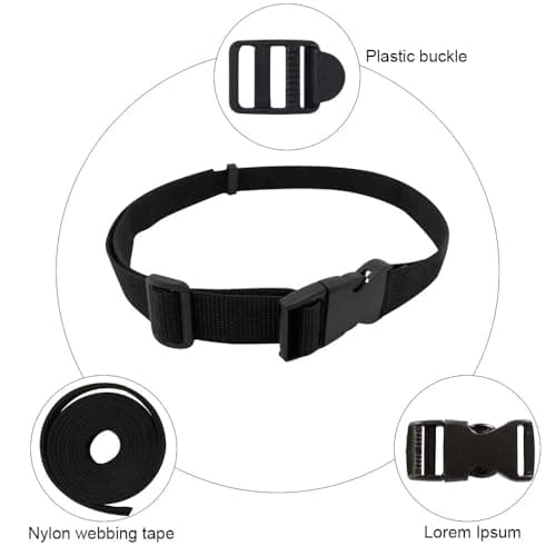 Zythrem 5M Nylon Webbing Strap 20mm Webbing Straps for Bags and Buckles — view 3