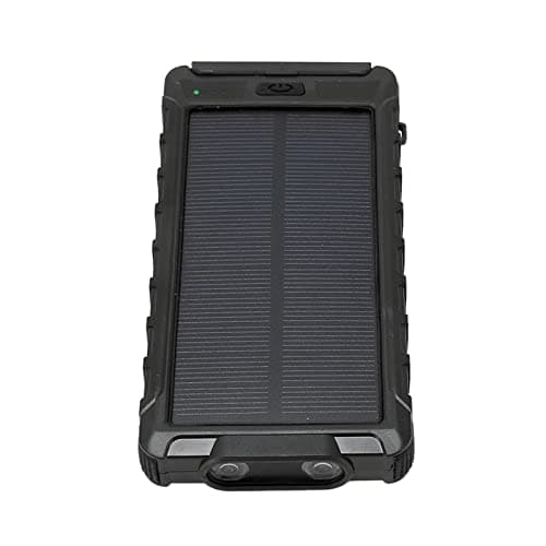 SIXRUN Portable Solar Phone, 20000mAh with and Flashlight (Black)