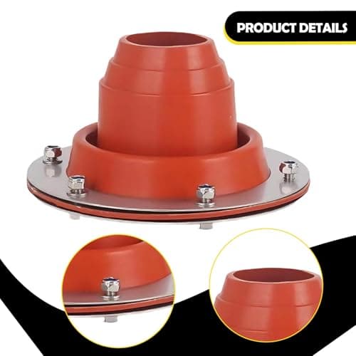 AsrMyjcx Tent Stovepipe Chimney Plug Feedthrough Adapter Pipe Insulation for Outdoor Tents, Boathouses, Garden Sheds, Workshops, Cabins, orange — view 2