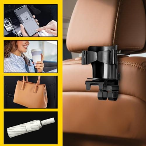 Cup Holder for Back Seat Of Car Heavy-Duty Quick-Release Holder Organizer — view 5
