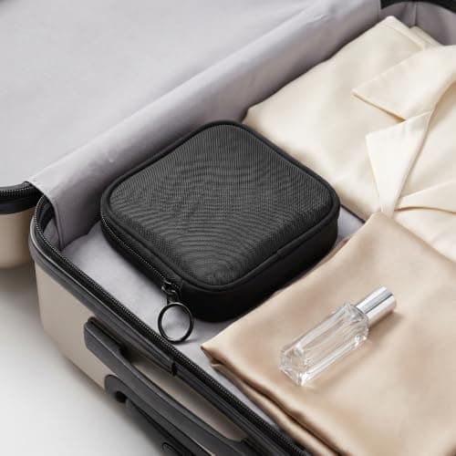 2 Pcs Small Make Up Bag, Mini Mesh Makeup Bag Organizing Pouch Electronics Accessories Multi-Functional Cosmetic Case Storage Travel Kit for Handbag — view 4