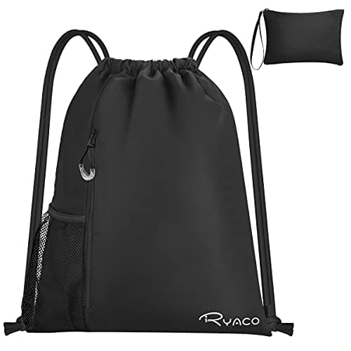 RYACO Waterproof Drawstring Backpack, Swimming Sports Gym Bag