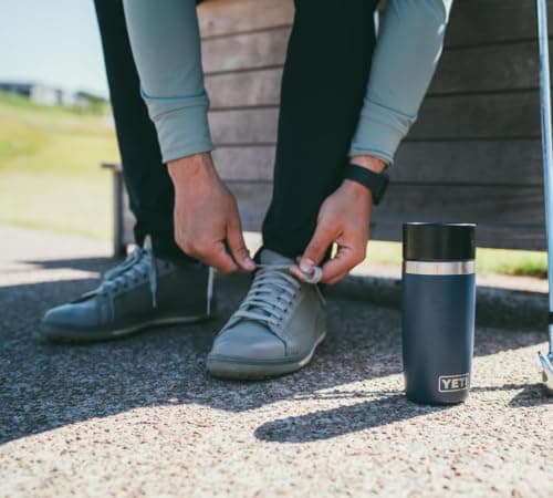 YETI Rambler 12 oz (355 ml) Travel Bottle with 100% Leakproof Hotshot Commuter Cap, Vacuum Insulated Stainless Steel Coffee Flask for Travel & Commute, Grasshopper — view 6