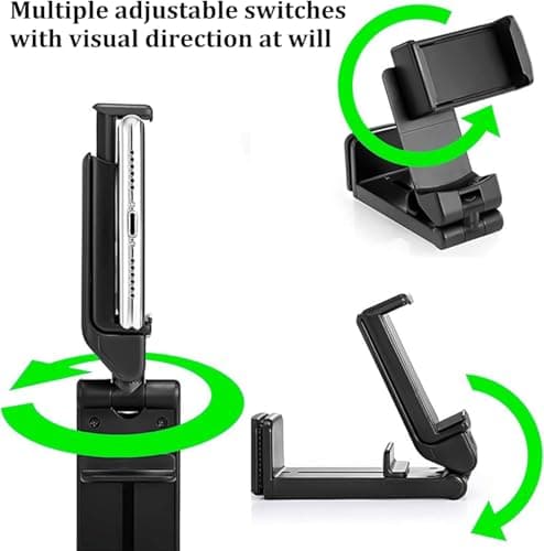 LeeQunQ 2 PCS Airplane Phone Holder, Phone Holder for Plane Travel, 360° Rotatable Universal Desk Stand, for Daily Office, Watching TV Series at Home, Flying — view 5