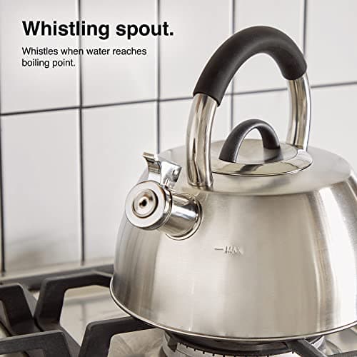 VonShef Stove Top Kettle, Stainless Steel Whistling Tea-Kettle — view 4
