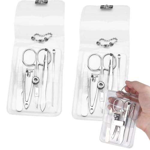 2 Packs Manicure Pedicure Set Fingernail Scissors Nail Care Kit For Women — view 2
