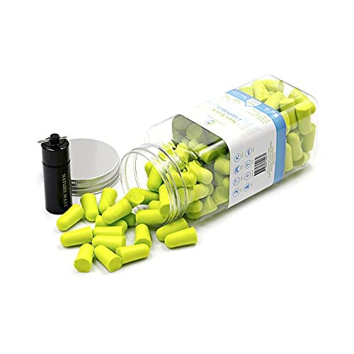 Nature Mate Super Soft Reusable Foam Earplugs 38dB Highest SNR 60 Pairs Anti-Noise Ear Plugs for Sleeping Snoring Studying Travel Concerts Loud Noise with Compact Carrying Case Green — view 6