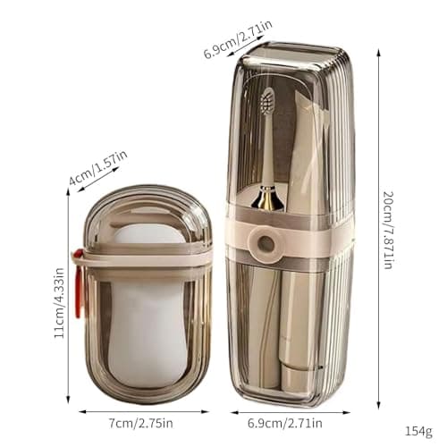 Travel Organizer Set with Toothbrush - Travel Cup and Soap Dish | Camping Hygiene Kit | Portable Personal Care Set for Travelers, Hiking, Outdoor Activities, Compact, Lightweight, Leak Proof — view 6