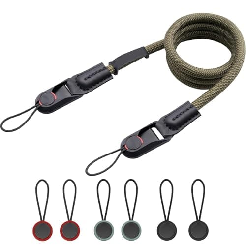Camera Strap Quick Release Climbing Rope Camera Neck Strap Army green