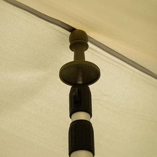 Fenteer 4x Protection Cap, Tent Pole Tip Protector, Sturdy High Performance RUBBER Cap Tent Pole Protection Caps Camping Poles Anti Thunder for Outdoor Camping Mountaineering, Black — view 3