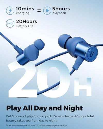 SoundPEATS Q40 HD Wireless Neckband Headphones with LDAC, IP67 & 20-Hour — view 4