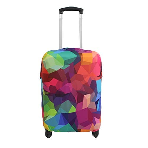 Explore Land Travel Luggage Cover Suitcase Protector Fits 18-32 Inch Luggage Geometry, XL (31-32 inch Luggage)