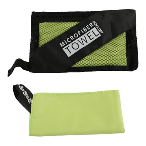 wellrun Microfibre Towel Small 30x30cm,Quick Dry Lightweight Super Absorbent Towel for Gym Travel Yoga Camping Hiking Swimming,Soft Ultra Compact Towels for Hair Drying Pets(Deep Green)
