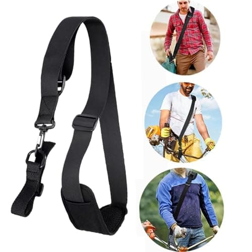 Leaf Blower Shoulder Strap | Adjustable Padded Carry Harness | Replacement String Trimmer Shoulder Strap,for Garden Backyard Greenhouse Garage Farm Patio Deck Terrace — view 4