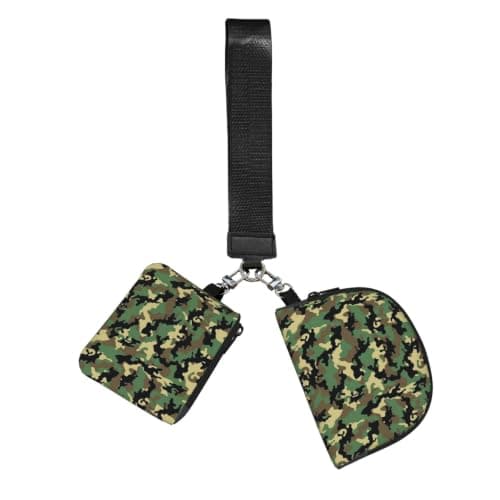 Camo Print Wrist Strap Outdoor Sports Bag Unisex Fitness Accessory Running Travel Gift