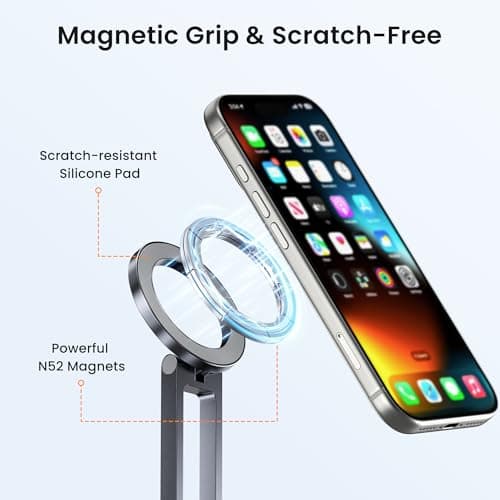 Itramax Magnetic Cell Phone Tripod,Adjustable Desk Phone Holder for MagSafe — view 4