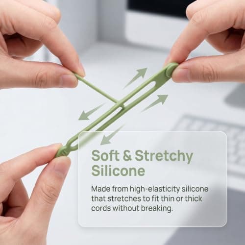 Reusable Cord Organiser, 30 Pcs Cable Ties, 11×1.2×1cm(6 Colours) — view 6