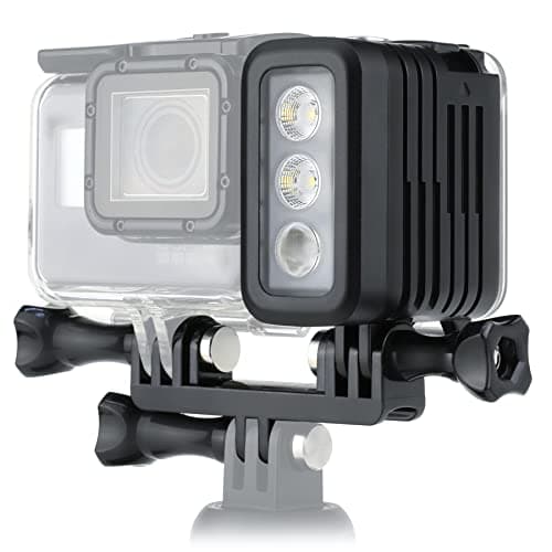 SOONSUN 450LM Waterproof Dive Light for GoPro Hero 13/12/11/10/9 Black