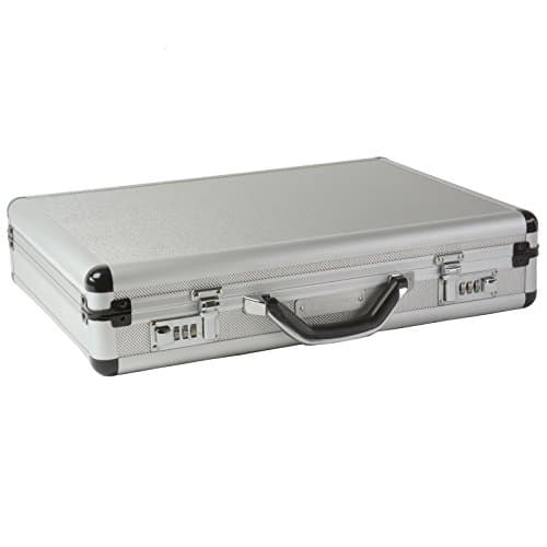Alpine Swiss Executive Aluminum Briefcase Padded Laptop Briefcase for Men Hard Shell Attache Case Combo Lock Business Case — view 5