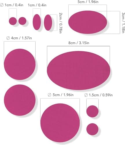 Stick-On Repair Patches for Jackets, Tents, 11 Pcs, Waterproof, Dark Pink — view 3