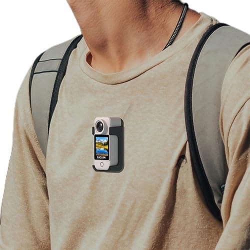 Andoer Magnetic Neck Support for Mini Action Camera Sjcam Quick Release with Adjustable Shoulder Strap Compatible with Sjcam C300