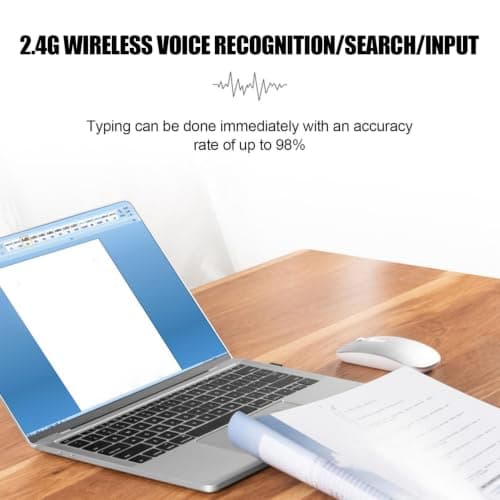 Wireless Mouse for Laptop | 2.4G Voice Typing Mouse | 1600DPI, Silent Click, Voice Recognition/Search/Input, Portable 28 Languages Translator for PC Laptop — view 2