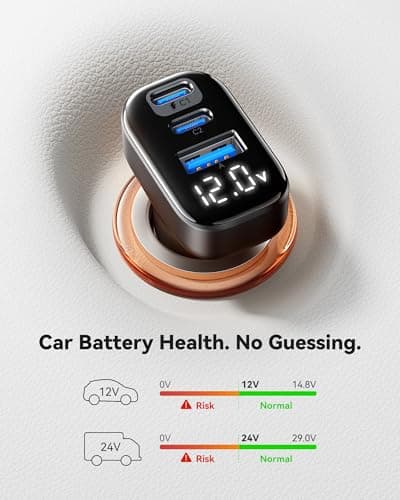 INIU Cigarette Lighter, 90W [Dual USB C 45W] Fast Charging Charger Adapter — view 5