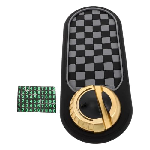 LIGHTAOTAO Multi-function Non Slip Car Pad with Rotating Adjustable Phone Holder Dashboard Anti-slip Mat and Parking Sign Plate Portable Car Organizer for Road Trips and Vehicle Accessories