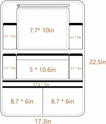 BARGAINS-GALORE SET OF 2 Kids Car Seat Organiser with 9 Compartments – Foldable Car Trunk Storage for Children’s Toys, Books & Travel Essentials, Collapsible Boot Tidy for Family Cars, SUVs & Vans — view 4