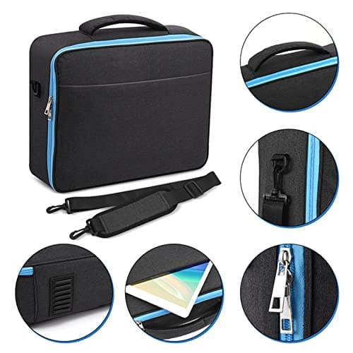 Naroote Video Projector Bag Shockproof Portable Travel Carrying Case for, Vivitek, Pearl Cotton Protection - for Mobile Office — view 5