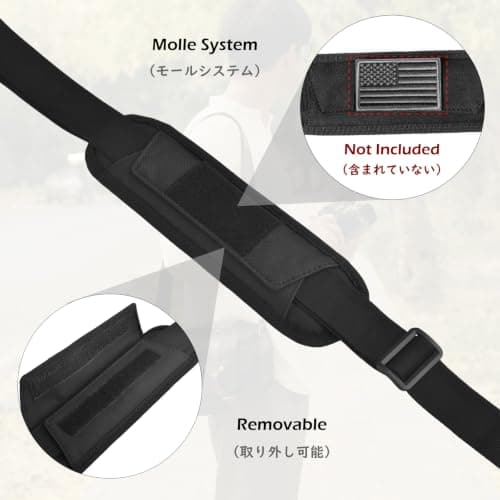 TRIWONDER Shoulder Strap Adjustable Bag Strap Replacement for Handbag Purse Crossbody Bag with Plastic Clips (Black) — view 4