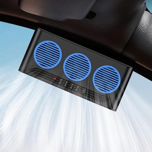 Solar Fan for Car 3 Outlets Solar Powered Cooler — view 3