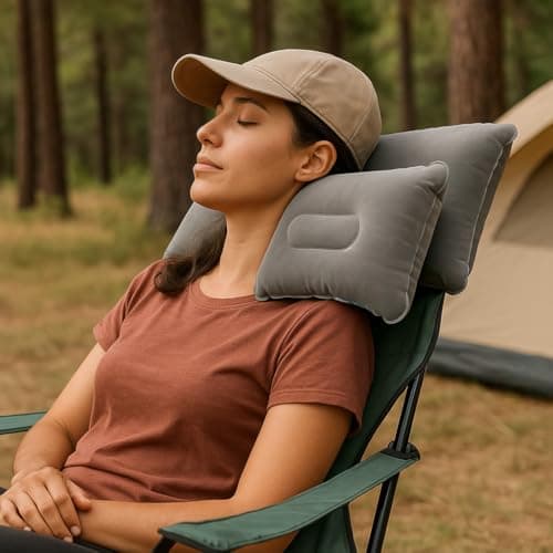 JR Quality Product Inflatable Blow up Pillows, Grey, Pack of Two — view 4