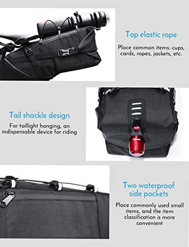 Lixada Bike Saddle Bag 3-10L MTB Bike Seat Pack Large Capacity Bicycle Tail bag Portable Cycling Seat Bag — view 6