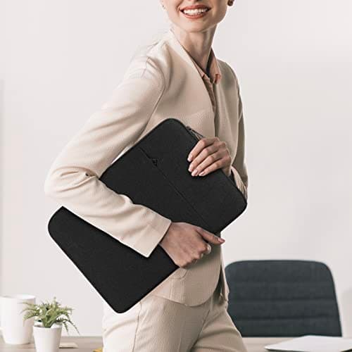 Chelory 15.6 Inch Laptop Sleeve for 16 Inch MacBook Pro/Max 2019-2026, Laptop Case for 15.6 16 Inch Notebook Computer Ultrabook Shockproof Protective Cover Water Resistant Carrying Bag, Black — view 5